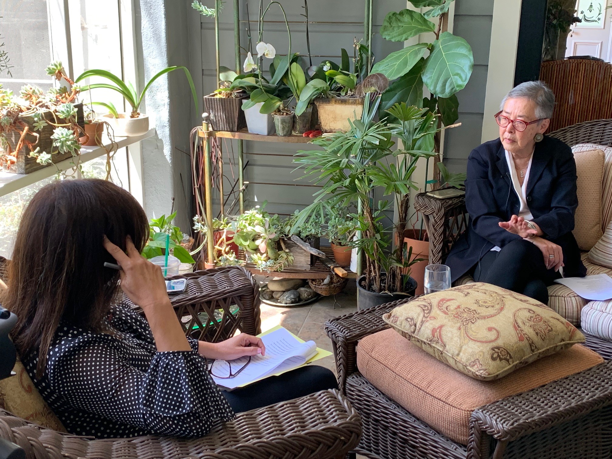 Brenda St. Hilaire interviews Carol Liu in her home